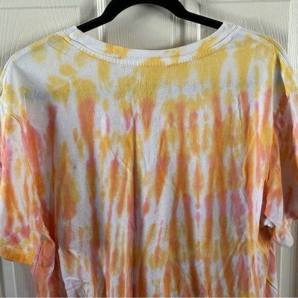 SpongeBob SquarePants Tie Dye Cropped T-Shirt Sz Medium - Picture 10 of 12